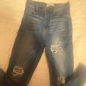 REFUGE high waisted distressed skinny jeans